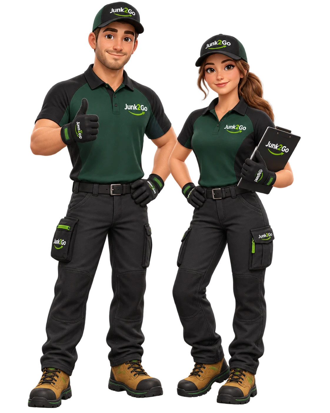 Friendly Junk2Go male and female local service team